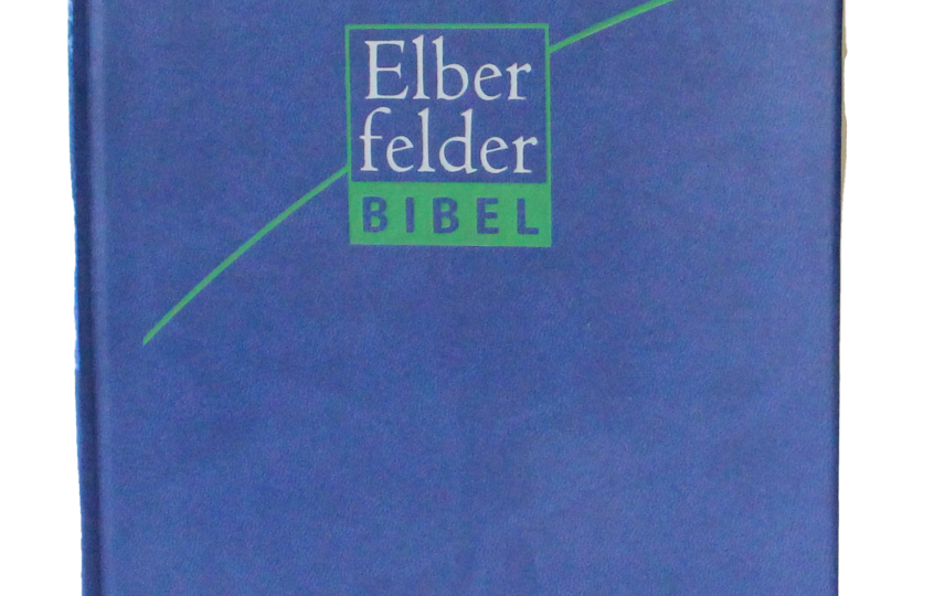 Cover der Elberfelder Bibel in blau