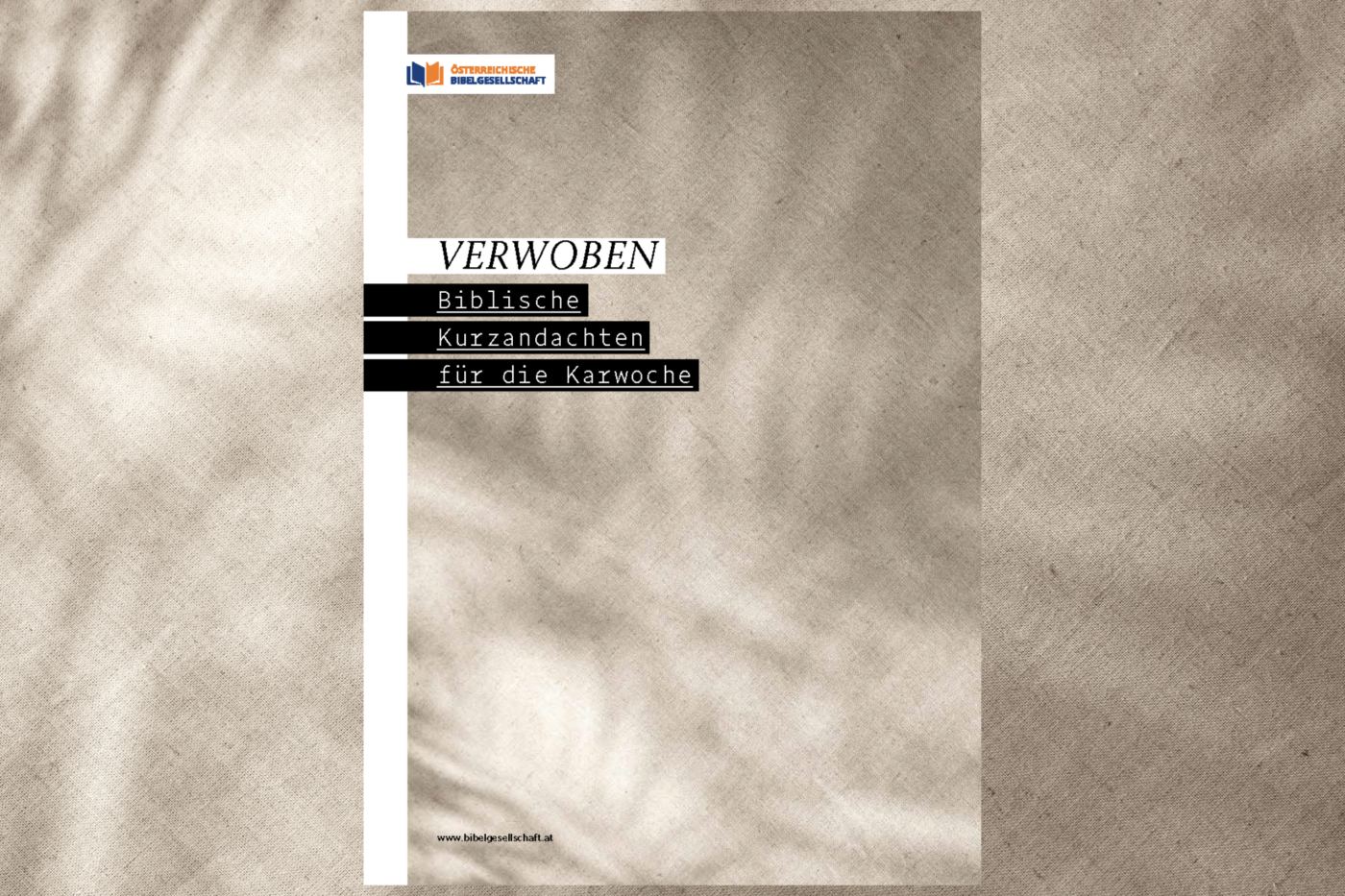 Das Cover der Osterbibellese "Verwoben"