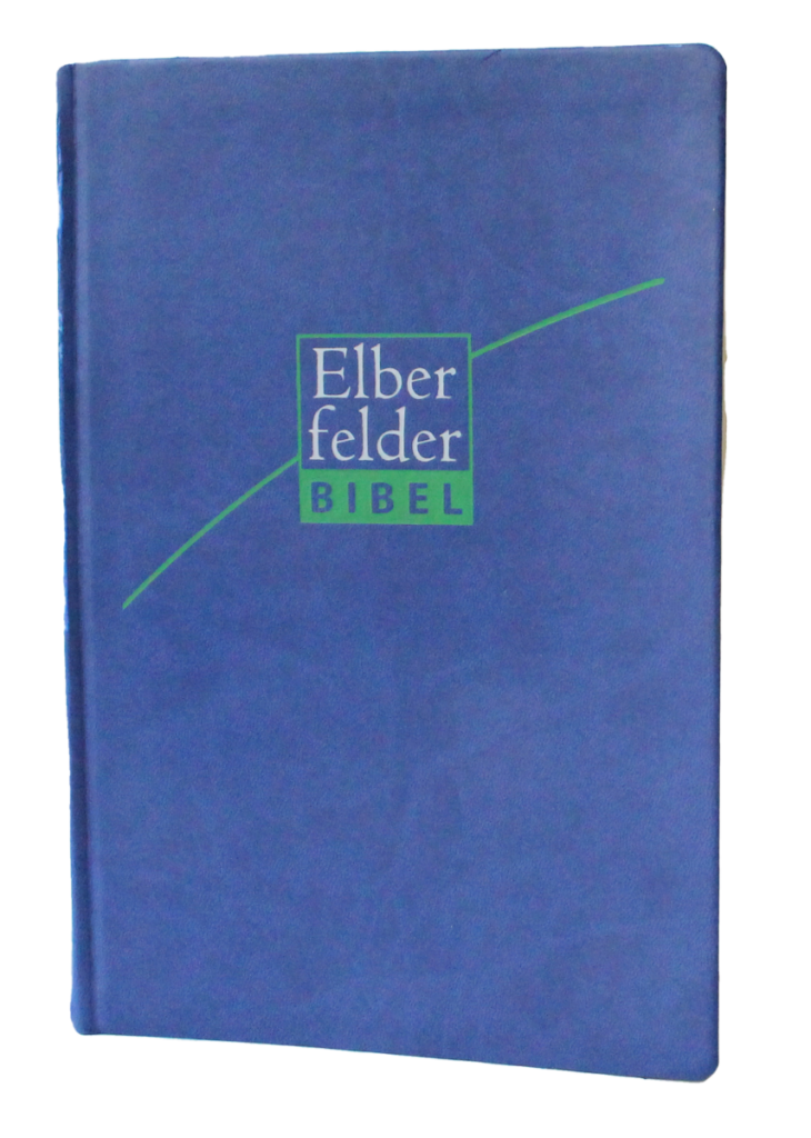 Cover der Elberfelder Bibel in blau